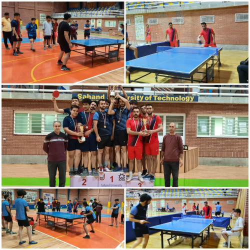 دانشجویان مقام‌آور رشته تنیس روی میز دانشکده مهندسی پزشکی