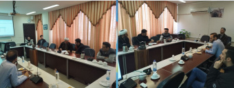 جلسه ریاست دانشکده آموزش های الکترونیکی، مدیران گروه با نماینده دانشجویان