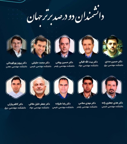 دکتر جعفر خلیل علافی و دکتر بیت اله اقبالی اساتید دانشکده مهندسی مواد در فهرست دو درصد دانشمندان جهان در سال ۲۰۲۲ قرار گرفته اند.