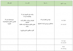 برنامه امتحانات کارشناسی نیمسال دوم ۱۴۰۳ - ۱۴۰۲