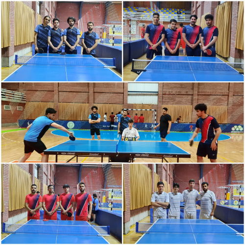 گزارش مسابقات تنیس روی میز بین دانشکده ای پسران