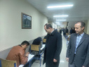 بازدید رییس دانشگاه از روند برگزاری امتحانات نمیسال تحصیلی