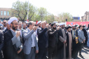 حضور گسترده دانشگاهیان دانشگاه های صنعتی سهند و هنر اسلامی تبریز در راهپیمایی روز  جهانی قدس