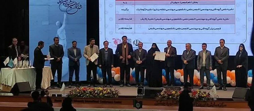 درخشش معاونت فرهنگی و اجتماعی دانشگاه صنعتی سهند در جشنواره بین‌المللی حرکت