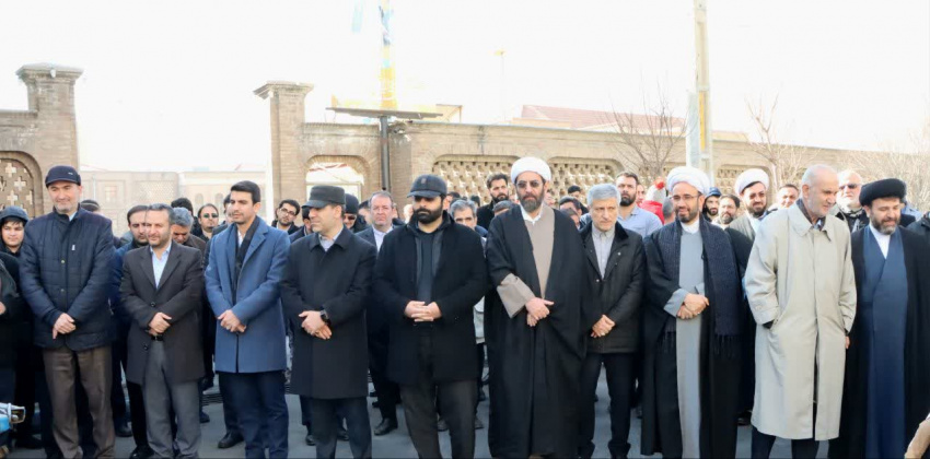 حضور پرشور دانشگاهیان دانشگاه‌های صنعتی سهند و هنر اسلامی تبریز در راه‌پیمایی ۲۲ بهمن - گزارش تصویری