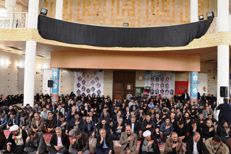 برگزاری مراسم سوگواری شهدای خدمت در دانشگاه صنعتی سهند