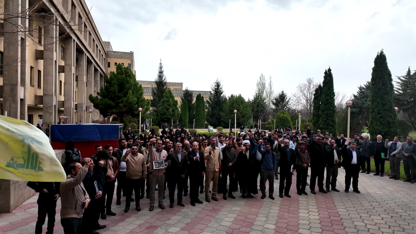 تجمع دانشگاهیان دانشگاه صنعتی تبریز در حمایت از مردم مظلوم فلسطین