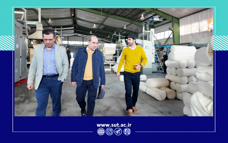 بازدید رئیس و معاون پژوهشی و فناوری دانشگاه صنعتی تبریز از شرکت آذر بهرنگ کار
