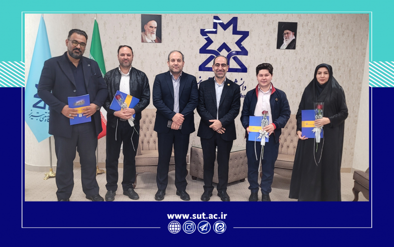 تجلیل از کارکنان روابط عمومی دانشگاه صنعتی تبریز توسط ریاست و مسئول دفتر نهاد رهبری در دانشگاه